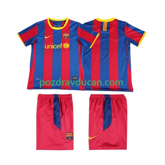 Nogometni Dresovi FC Barcelona Retro Dječji Domaći dres 2011 2010 Kratkih Rukava