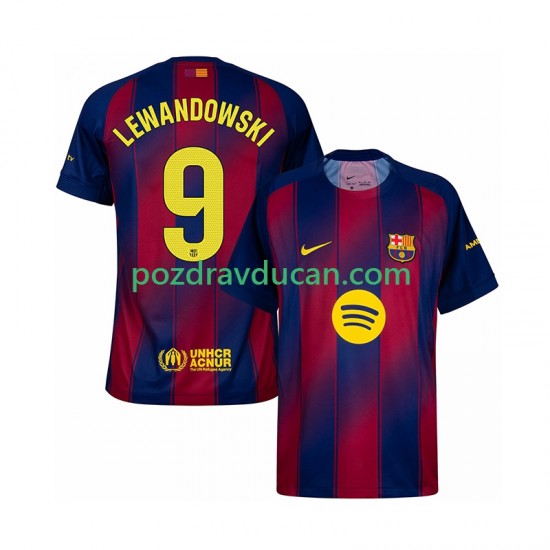 Nogometni Dresovi FC Barcelona Robert Lewandowski 9 Muški Domaći dres 2025-2026 Kratkih Rukava