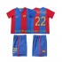 Nogometni Dresovi FC Barcelona SAUIOLA 22 2007 Retro Dječji Domaći dres 2006 Kratkih Rukava