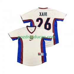 Nogometni Dresovi FC Barcelona XAVI 26 Retro Muški Gostujući dres 1998 1999 Kratkih Rukava