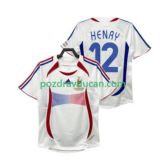 Nogometni Dresovi Francuska Henry 12 Retro Muški Gostujući dres 2006 Kratkih Rukava