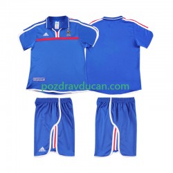 Nogometni Dresovi Francuska 2000 Retro Dječji Domaći dres Kratkih Rukava