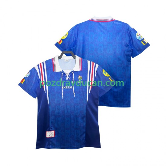Nogometni Dresovi Francuska 1996 Retro Muški Domaći dres Kratkih Rukava