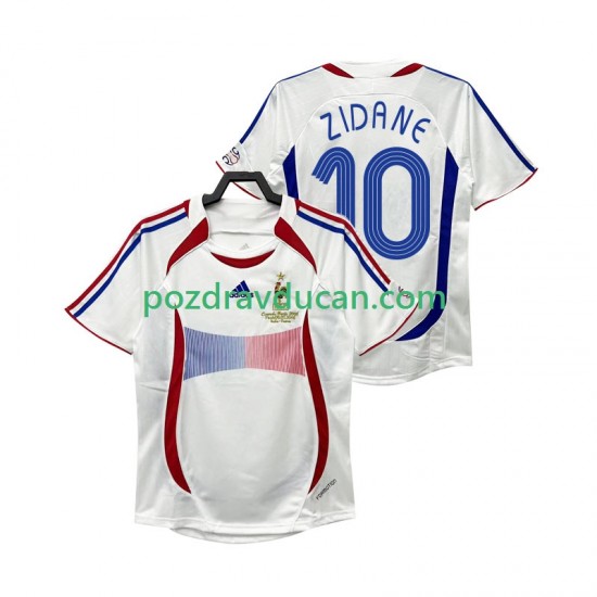 Nogometni Dresovi Francuska ZIDANE 10 Retro Muški Gostujući dres 2006 Kratkih Rukava
