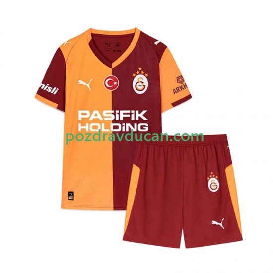Nogometni Dresovi Galatasaray Dječji Domaći dres 2025-2026 Kratkih Rukava