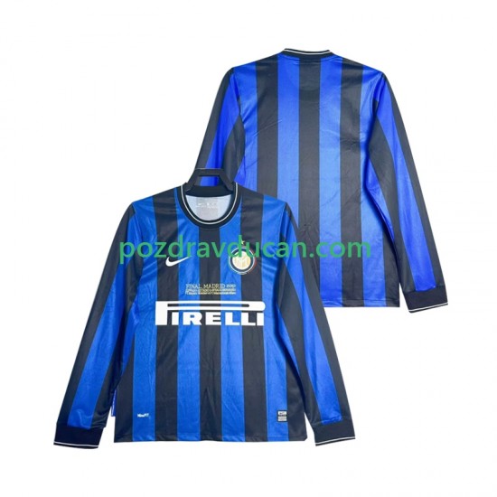 Nogometni Dresovi Inter Milan 2009 Retro Muški Domaći dres 2010 Dugi Rukav