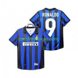 Nogometni Dresovi Inter Milan Roanldo 9 Retro Muški Domaći dres 1998 1999 Kratkih Rukava