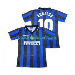 Nogometni Dresovi Inter Milan Ronaldo 10 1997 Retro Muški Domaći dres 1998 Kratkih Rukava