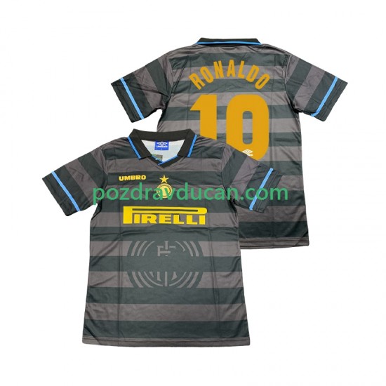 Nogometni Dresovi Inter Milan Ronaldo 10 1997 Retro Muški Treći dres 1998 Kratkih Rukava