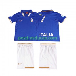 Nogometni Dresovi Italija 1996 Retro Dječji Domaći dres Kratkih Rukava