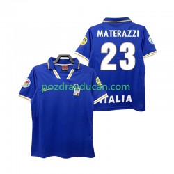 Nogometni Dresovi Italija MATERAZZI 23 1996 Retro Muški Domaći dres Kratkih Rukava
