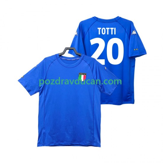 Nogometni Dresovi Italija Totti 20 2000 Retro Muški Domaći dres Kratkih Rukava