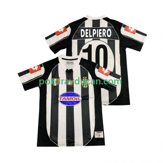 Nogometni Dresovi Juventus DEL PIERO 10 2003 Retro Muški Domaći dres 2002 Kratkih Rukava
