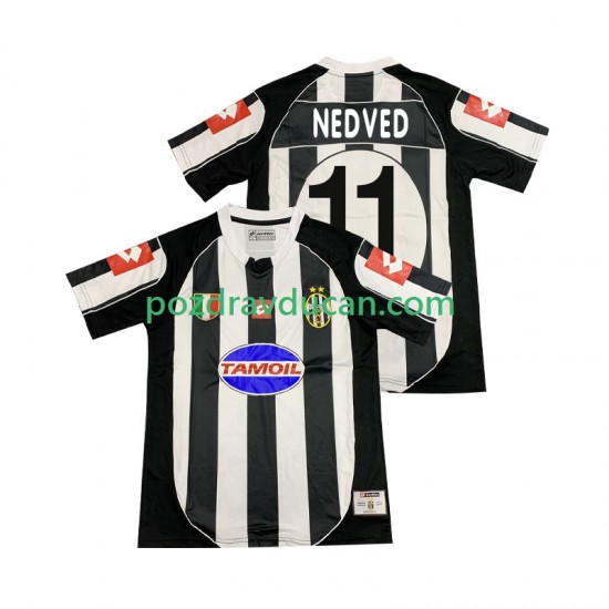 Nogometni Dresovi Juventus NEDVED 11 2003 Retro Muški Domaći dres 2002 Kratkih Rukava