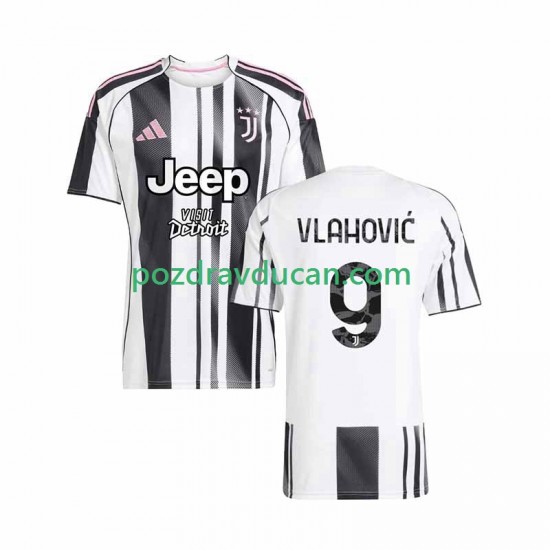 Nogometni Dresovi Juventus Vlahovic 9 Muški Domaći dres 2025-2026 Kratkih Rukava