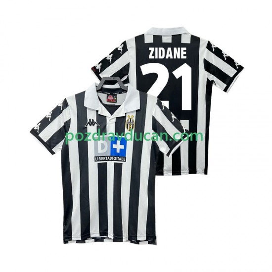 Nogometni Dresovi Juventus ZIDANE 21 2000 Retro Muški Domaći dres 1999 Kratkih Rukava