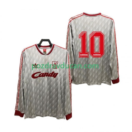 Nogometni Dresovi Liverpool 10 1989 1991 Retro Muški Gostujući dres Dugi Rukav