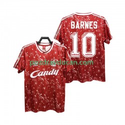 Nogometni Dresovi Liverpool BARNES 10 1989 1991 Retro Muški Domaći dres Kratkih Rukava