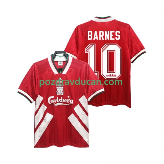 Nogometni Dresovi Liverpool BARNES 10 1993 1995 Retro Muški Domaći dres Kratkih Rukava