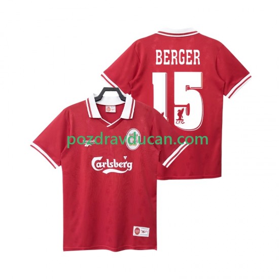 Nogometni Dresovi Liverpool BERGER 15 1996 Retro Muški Domaći dres 1998 Kratkih Rukava