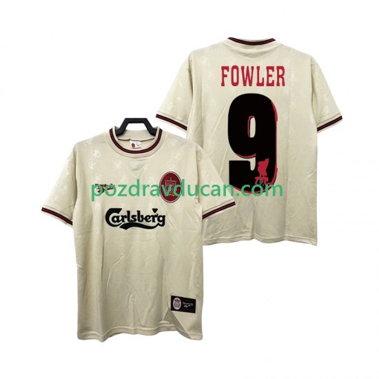 Nogometni Dresovi Liverpool FOWLER 9 1996 1997 Retro Muški Gostujući dres Kratkih Rukava