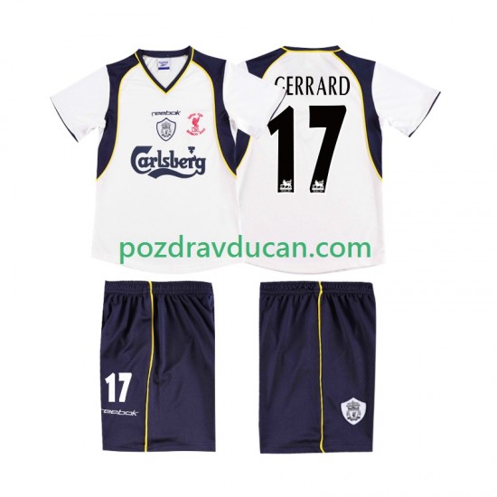 Nogometni Dresovi Liverpool GERRARD 17 LWP 2001 Retro Muški Gostujući dres 2002 Kratkih Rukava