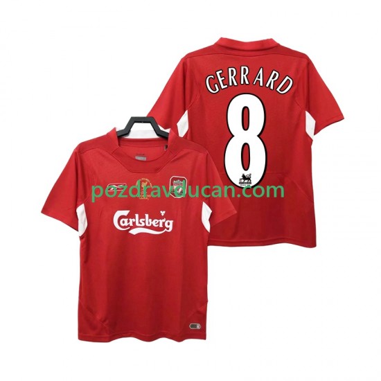Nogometni Dresovi Liverpool GERRARD 8 2005 Retro Muški Domaći dres 2004 Kratkih Rukava