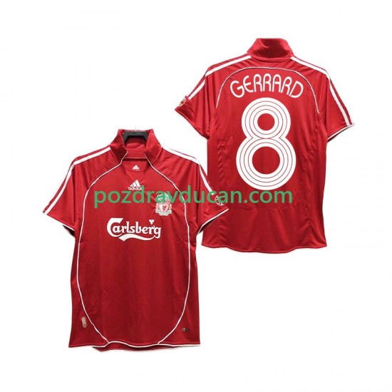 Nogometni Dresovi Liverpool GERRARD 8 Retro Muški Domaći dres 2008 2006 Kratkih Rukava