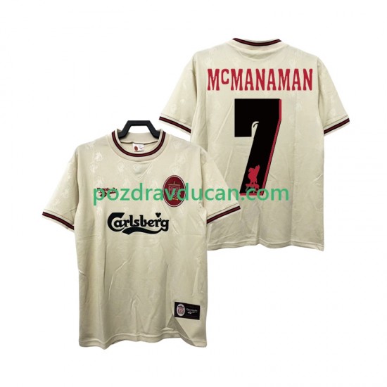 Nogometni Dresovi Liverpool MCMANAMAN 7 1996 1997 Retro Muški Gostujući dres Kratkih Rukava