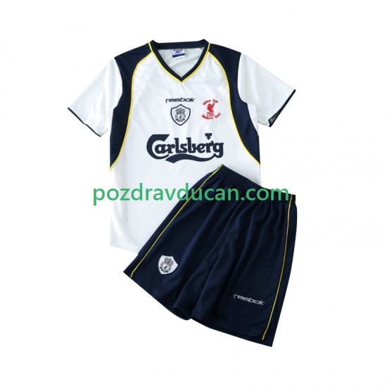 Nogometni Dresovi Liverpool LWP 2001 Retro Dječji Gostujući dres 2002 Kratkih Rukava