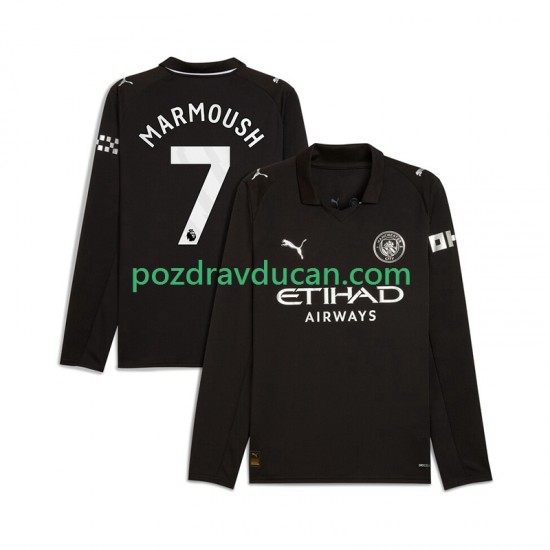 Nogometni Dresovi Manchester City Omar Marmoush 7 Muški Gostujući dres 2025-2026 Dugi Rukav