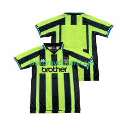 Nogometni Dresovi Manchester City Retro Muški Gostujući dres 1998 1999 Kratkih Rukava