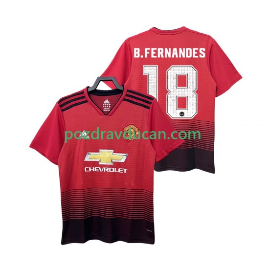 Nogometni Dresovi Manchester United B.FERNANDES 18 2018 2019 Retro Muški Domaći dres Kratkih Rukava