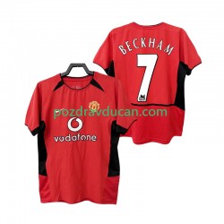 Nogometni Dresovi Manchester United BECKHAM 7 Retro Muški Domaći dres 2002 2004 Kratkih Rukava