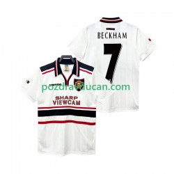 Nogometni Dresovi Manchester United Beckham 7 Retro Muški Gostujući dres 1998 1999 Kratkih Rukava