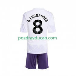 Nogometni Dresovi Manchester United Bruno Fernandes 8 Dječji Gostujući dres 2025-2026 Kratkih Rukava