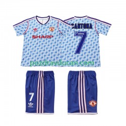Nogometni Dresovi Manchester United CANTONA 7 1990 1992 Retro Dječji Gostujući dres Kratkih Rukava