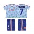 Nogometni Dresovi Manchester United CANTONA 7 1990 1992 Retro Dječji Gostujući dres Kratkih Rukava
