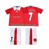 Nogometni Dresovi Manchester United CANTONA 7 1996 1997 Retro Dječji Domaći dres Kratkih Rukava
