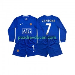 Nogometni Dresovi Manchester United CONTONA 7 2009 Retro Dječji Treći dres 2008 Dugi Rukav