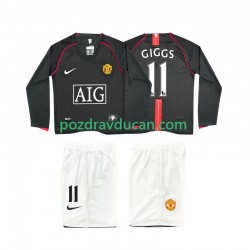 Nogometni Dresovi Manchester United GIGGS 11 2007 Retro Dječji Gostujući dres 2008 Dugi Rukav