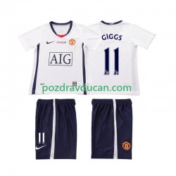Nogometni Dresovi Manchester United GIGGS 11 Champions League 2009 Retro Dječji Gostujući dres 2008 Kratkih Rukava