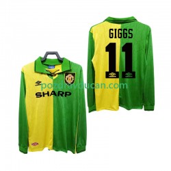 Nogometni Dresovi Manchester United GIGGS 11 1992 Retro Muški Gostujući dres 1994 Dugi Rukav