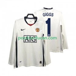 Nogometni Dresovi Manchester United GIGGS 11 Premier League 2009 Retro Muški Gostujući dres 2008 Dugi Rukav