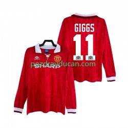 Nogometni Dresovi Manchester United GIGGS 11 1992 Retro Muški Domaći dres 1994 Dugi Rukav