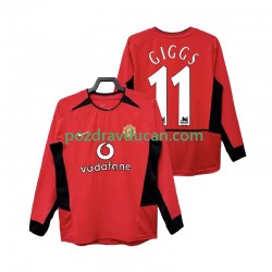 Nogometni Dresovi Manchester United GIGGS 11 Retro Muški Domaći dres 2002 2004 Dugi Rukav