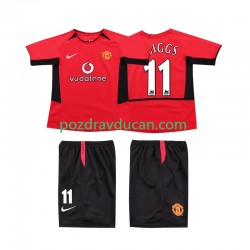 Nogometni Dresovi Manchester United GIGGS 11 Retro Dječji Domaći dres 2002 2004 Kratkih Rukava