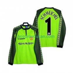 Nogometni Dresovi Manchester United SCHMEICHEL 1 2000 Vratar Retro Muški Domaći dres 1998 Dugi Rukav