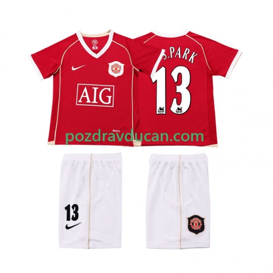 Nogometni Dresovi Manchester United J.S.PARK 13 2007 Retro Dječji Domaći dres 2006 Kratkih Rukava