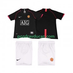 Nogometni Dresovi Manchester United 2007 Retro Dječji Gostujući dres 2008 Kratkih Rukava